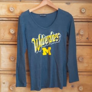 5th and Ocean Wolverines Long-sleeved Shirt